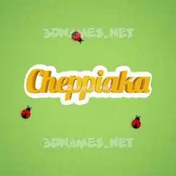 cheppiaka in Ladybugs style - 3D name wallpaper