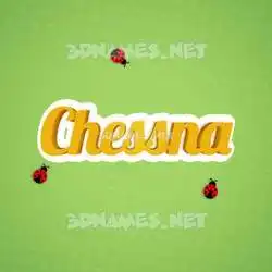 chessna in Ladybugs style - 3D name wallpaper