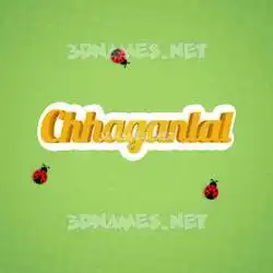 chhaganlal in Ladybugs style - 3D name wallpaper
