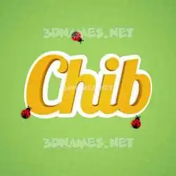 chib in Ladybugs style - 3D name wallpaper