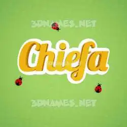 chiefa in Ladybugs style - 3D name wallpaper