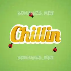 chillin in Ladybugs style - 3D name wallpaper