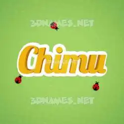 chimu in Ladybugs style - 3D name wallpaper