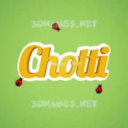 chotti in Ladybugs style - 3D name wallpaper