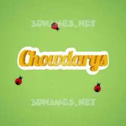 chowdarys in Ladybugs style - 3D name wallpaper
