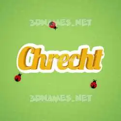 chrecht in Ladybugs style - 3D name wallpaper