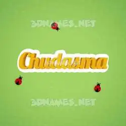 chudasma in Ladybugs style - 3D name wallpaper