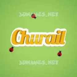 churail in Ladybugs style - 3D name wallpaper