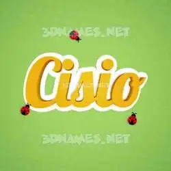 cisio in Ladybugs style - 3D name wallpaper