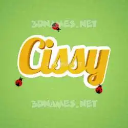 cissy in Ladybugs style - 3D name wallpaper