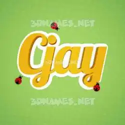 cjay in Ladybugs style - 3D name wallpaper