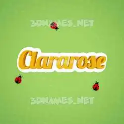 clararose in Ladybugs style - 3D name wallpaper
