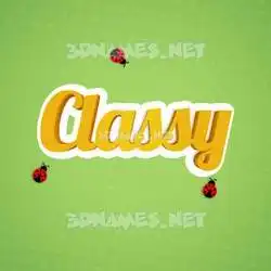 classy in Ladybugs style - 3D name wallpaper