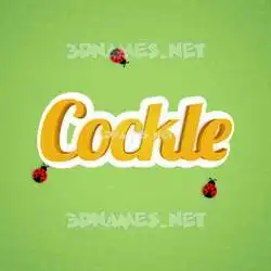 cockle in Ladybugs style - 3D name wallpaper