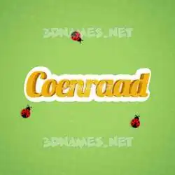 coenraad in Ladybugs style - 3D name wallpaper