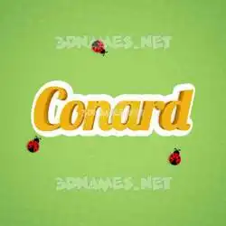 conard in Ladybugs style - 3D name wallpaper
