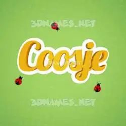 coosje in Ladybugs style - 3D name wallpaper
