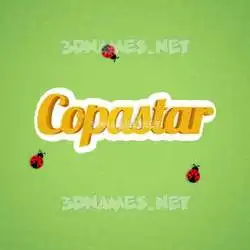 copastar in Ladybugs style - 3D name wallpaper