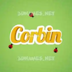 corbin in Ladybugs style - 3D name wallpaper
