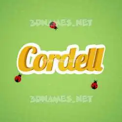 cordell in Ladybugs style - 3D name wallpaper