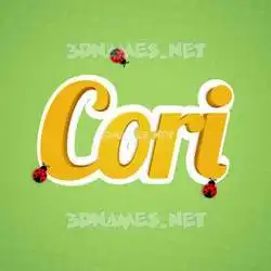 cori in Ladybugs style - 3D name wallpaper