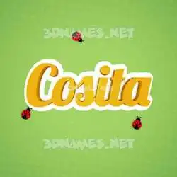 cosita in Ladybugs style - 3D name wallpaper