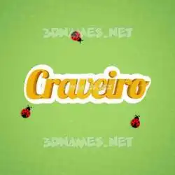 craveiro in Ladybugs style - 3D name wallpaper