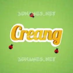 creang in Ladybugs style - 3D name wallpaper