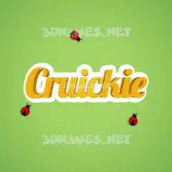 cruickie in Ladybugs style - 3D name wallpaper