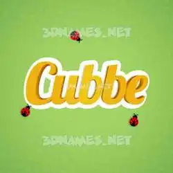 cubbe in Ladybugs style - 3D name wallpaper