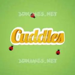 cuddles in Ladybugs style - 3D name wallpaper