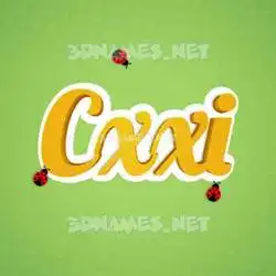 cxxi in Ladybugs style - 3D name wallpaper