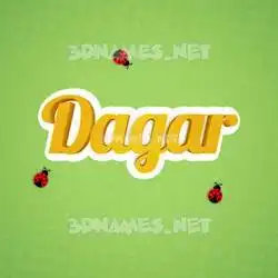 dagar in Ladybugs style - 3D name wallpaper