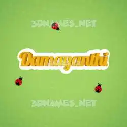 damayanthi in Ladybugs style - 3D name wallpaper