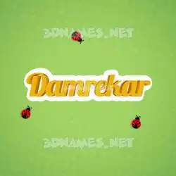 damrekar in Ladybugs style - 3D name wallpaper