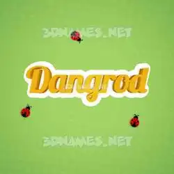 dangrod in Ladybugs style - 3D name wallpaper