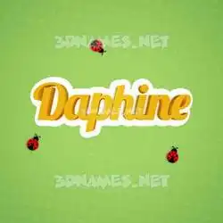 daphine in Ladybugs style - 3D name wallpaper