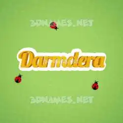 darmdera in Ladybugs style - 3D name wallpaper