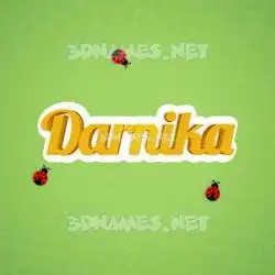 darnika in Ladybugs style - 3D name wallpaper