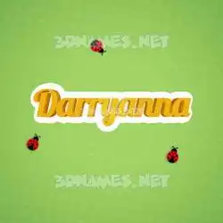 darryanna in Ladybugs style - 3D name wallpaper