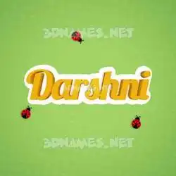 darshni in Ladybugs style - 3D name wallpaper