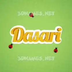 dasari in Ladybugs style - 3D name wallpaper