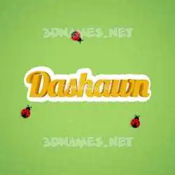 dashawn in Ladybugs style - 3D name wallpaper
