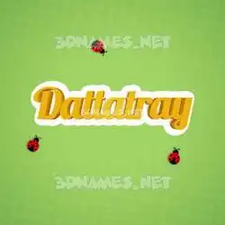 dattatray in Ladybugs style - 3D name wallpaper