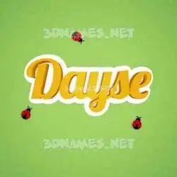 dayse in Ladybugs style - 3D name wallpaper