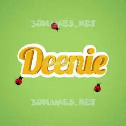 deenie in Ladybugs style - 3D name wallpaper
