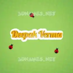 deepak verma in Ladybugs style - 3D name wallpaper