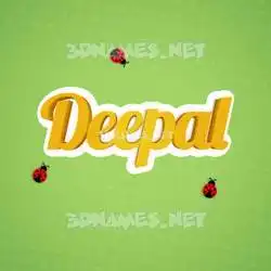 deepal in Ladybugs style - 3D name wallpaper