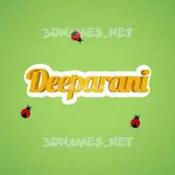 deeparani in Ladybugs style - 3D name wallpaper