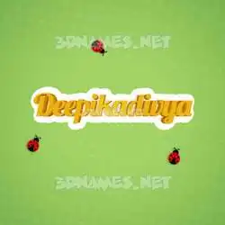 deepikadivya in Ladybugs style - 3D name wallpaper